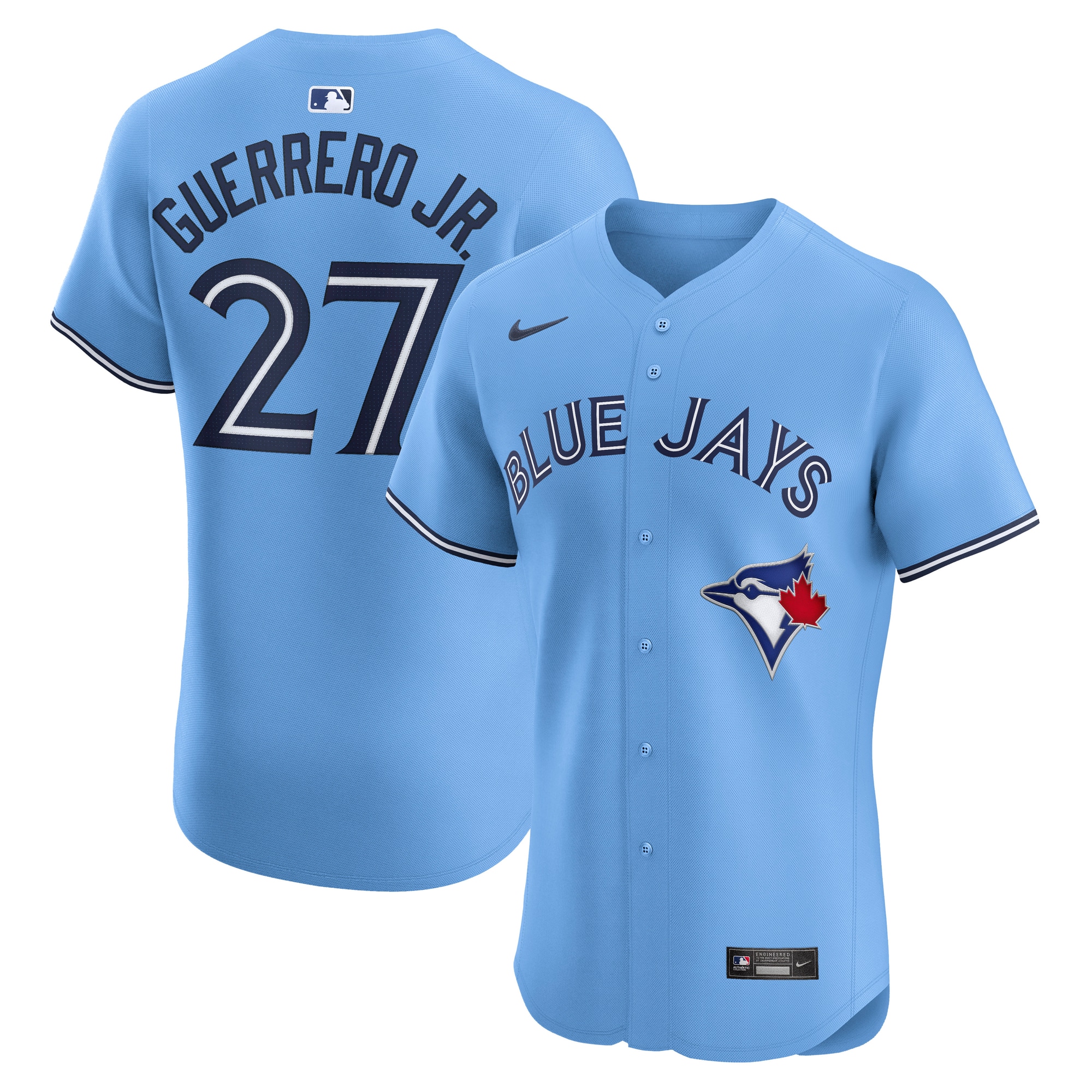 Toronto Blue Jays Vladimir Guerrero Jr. Powder Blue Alternate Elite Player MLB Jersey Men's
