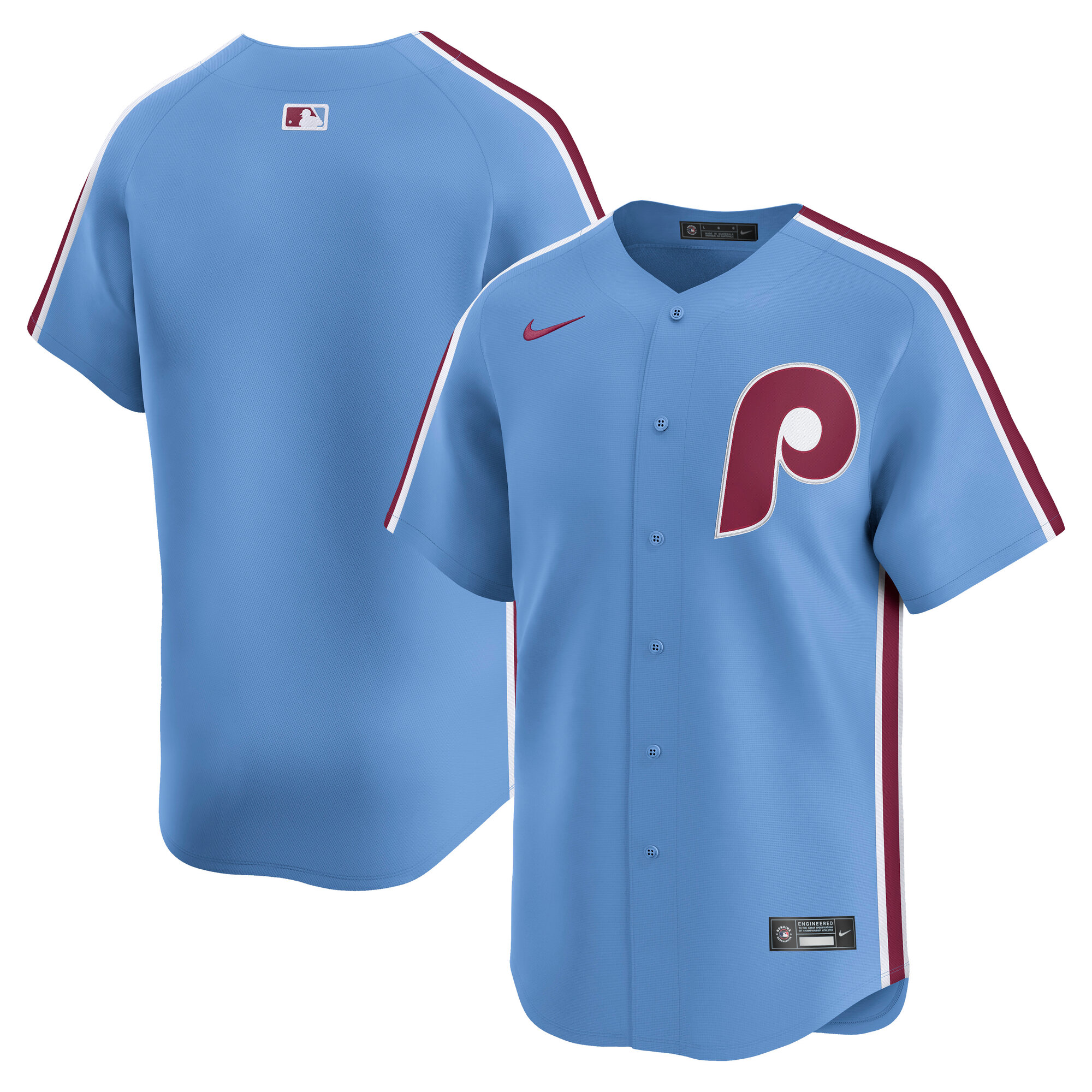Philadelphia Phillies Light Blue Alternate Limited MLB Jersey Men's