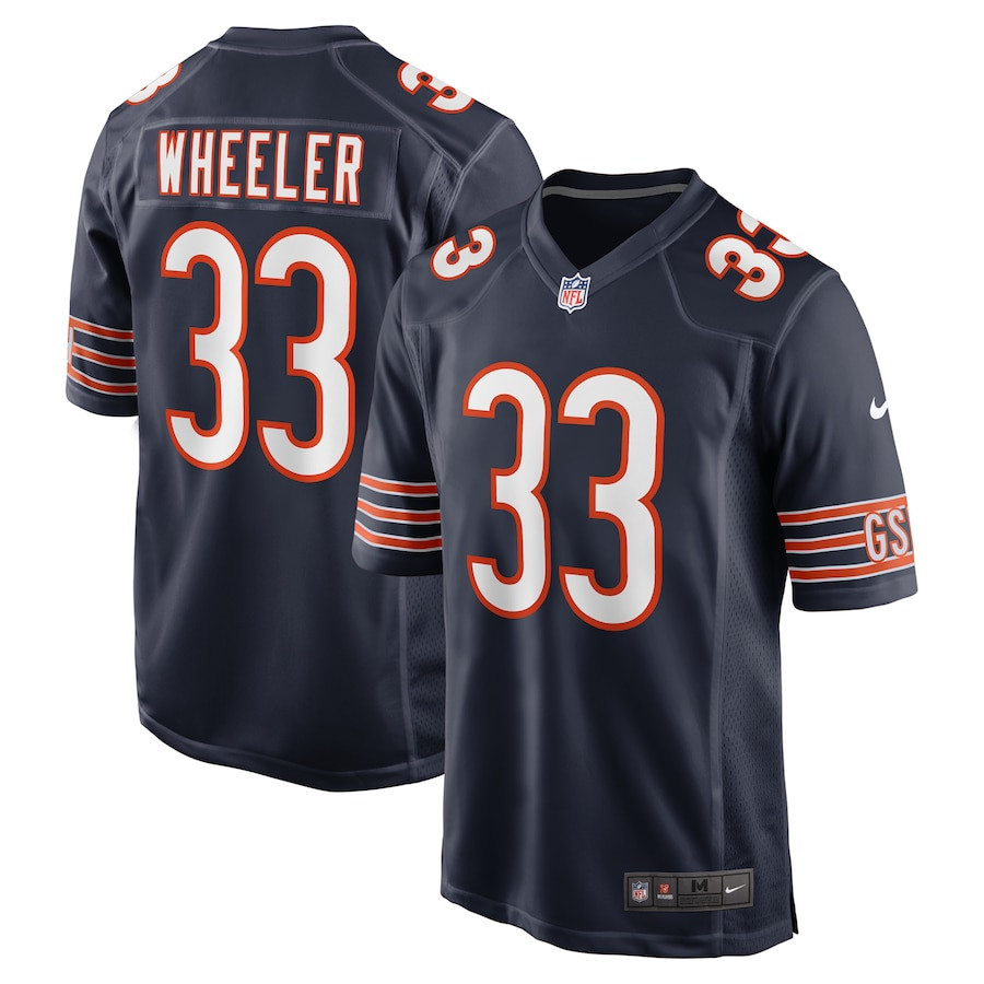 Ian Wheeler 33 Chicago Bears Game Navy NFL Jersey Men's