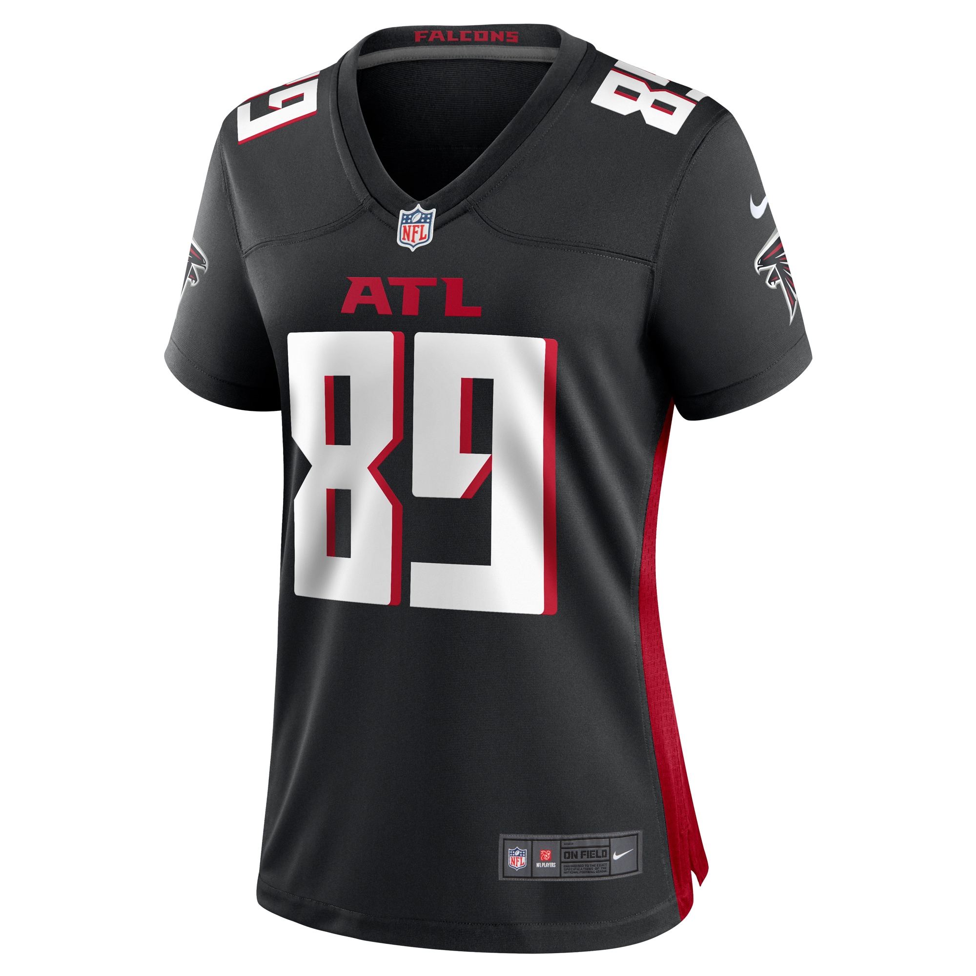 Atlanta Falcons Charlie Woerner Black Game NFL Jersey Women's