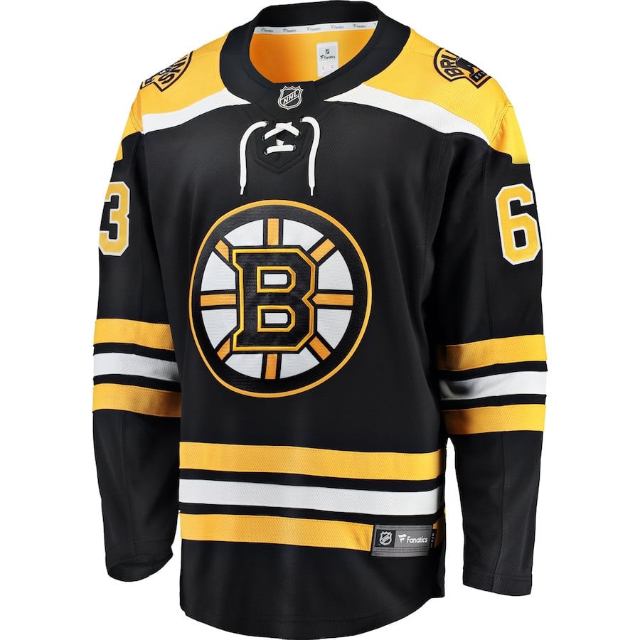 Brad Marchand 63 Boston Bruins Home Breakaway Black NHL Jersey Men's
