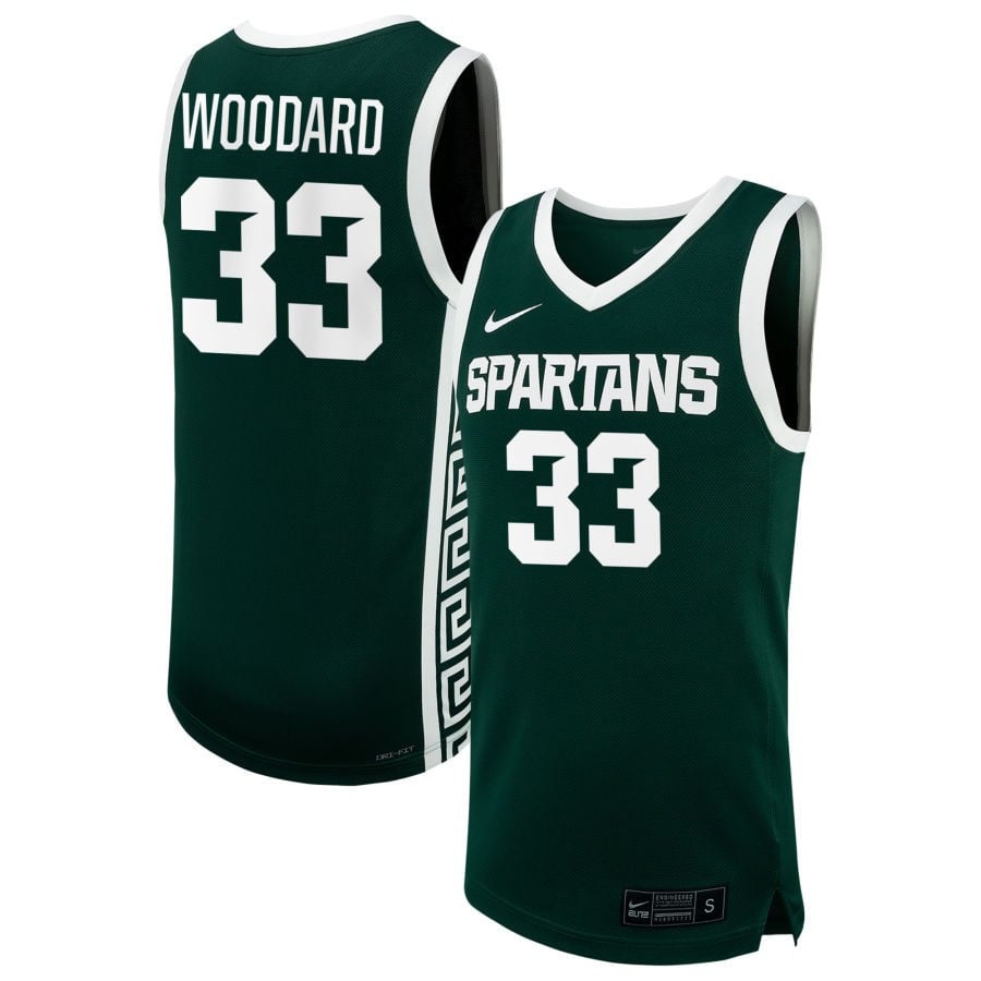 Juliann Woodard 33 Michigan State Spartan Unisex NIL Green NCAA Jersey Unisex