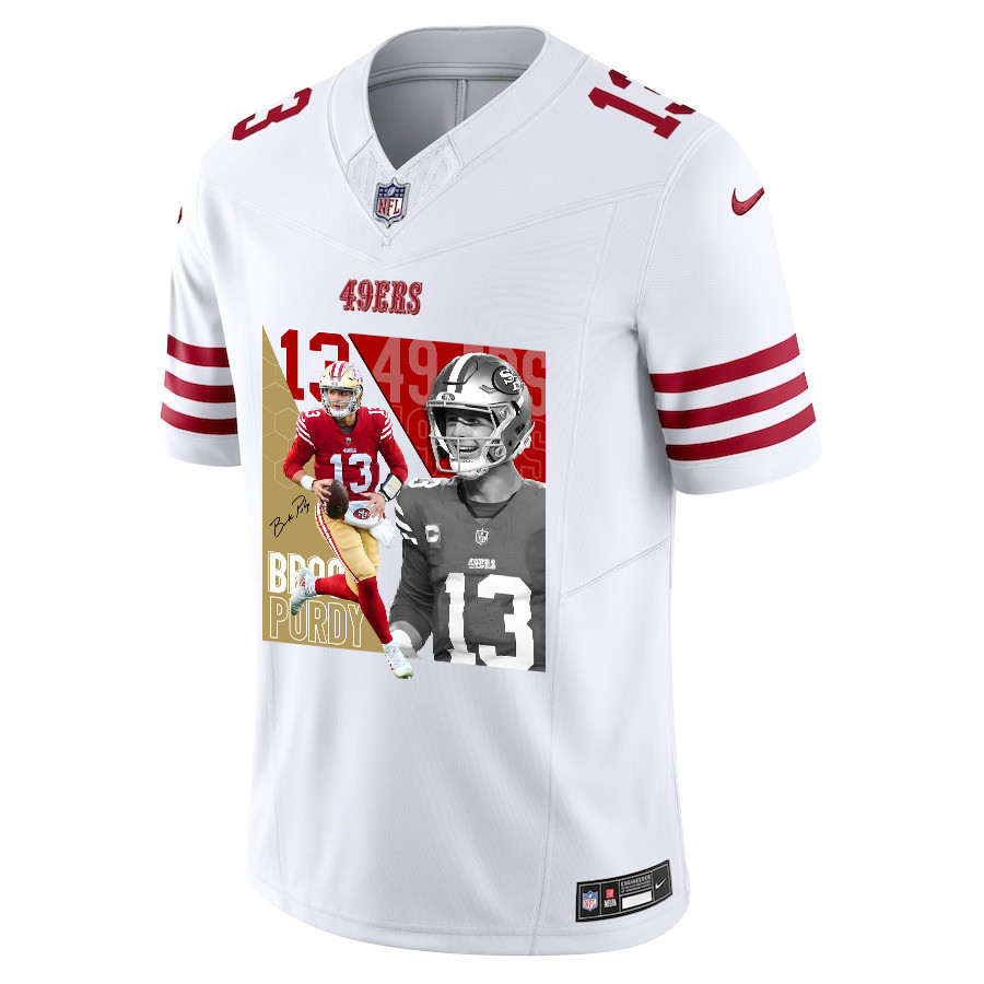 Brock Purdy 13 San Francisco 49ers The Son of Steel Game White NFL Jersey Men's