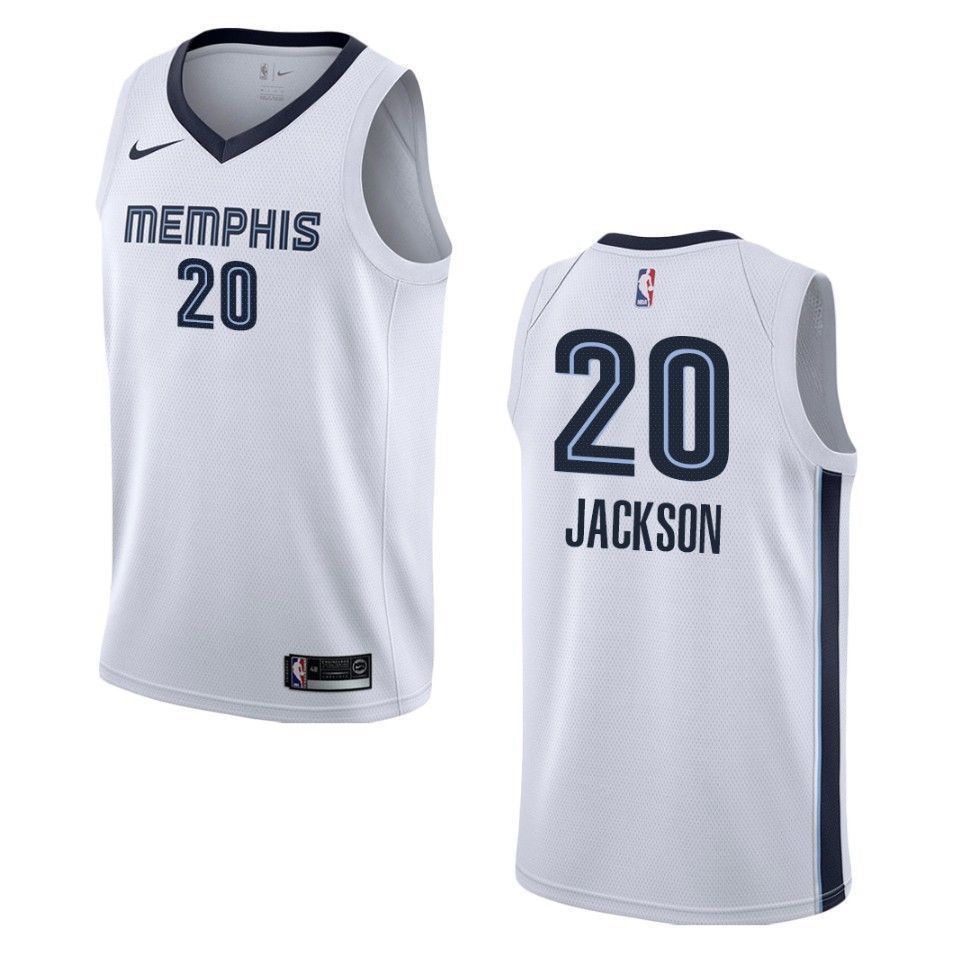 Memphis Grizzlies 20 Josh Jackson Association Swingman White NBA Jersey Men's