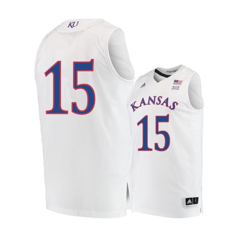 15 Carlton Bragg J White Kansas Jayhawks NCAA Jersey Men's