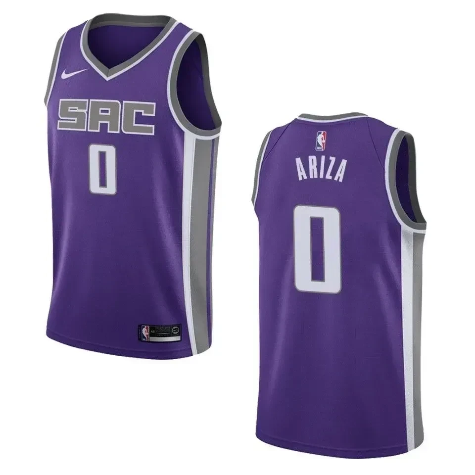 Sacramento Kings 0 Trevor Ariza Icon Swingman Purple NBA Jersey Men's