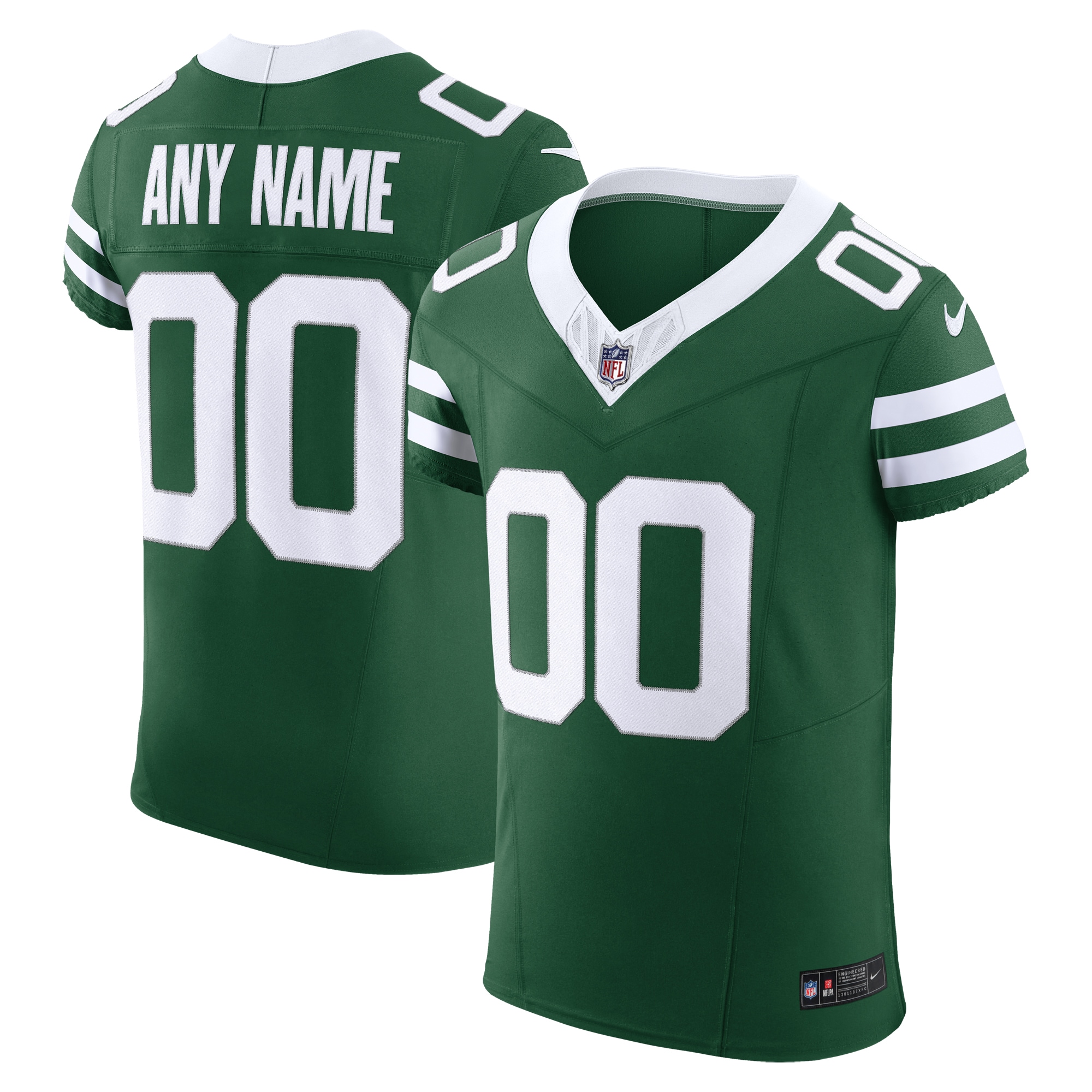 New York Jets Legacy Green Vapor F.U.S.E. Elite Custom NFL Jersey Men's