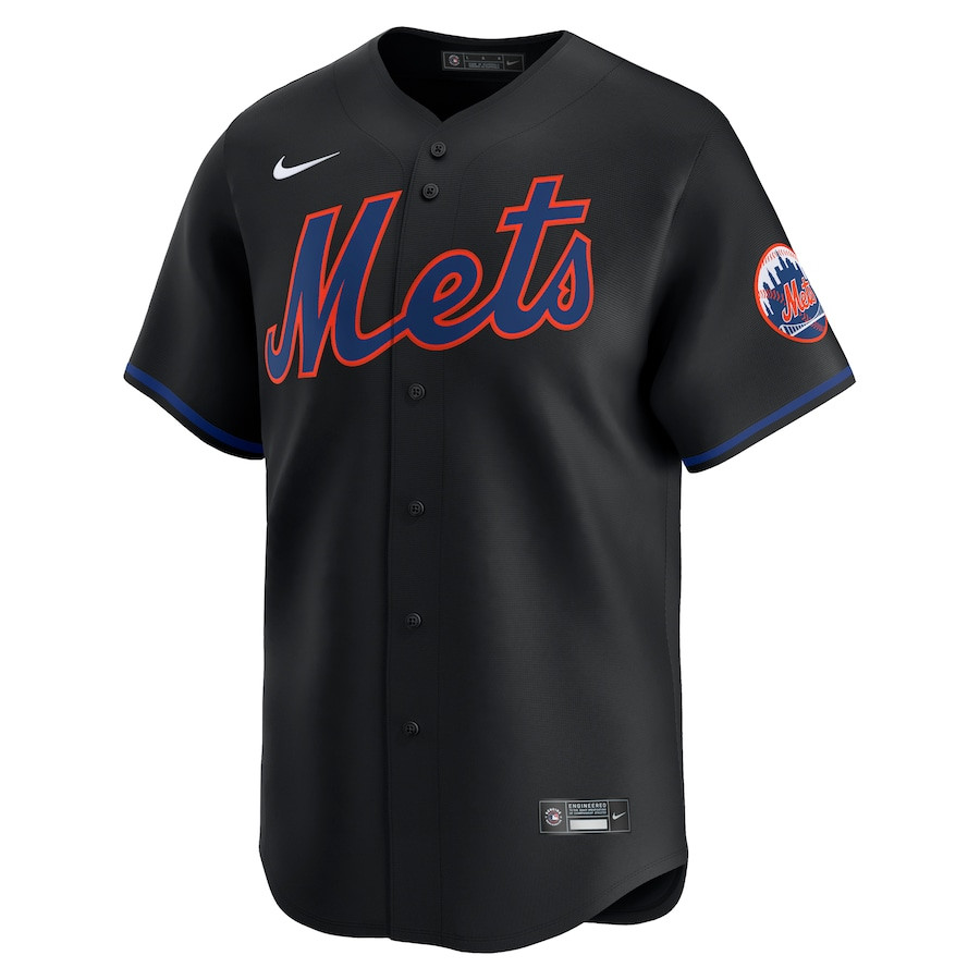 New York Mets Alternate Limited Black MLB Jersey Men's