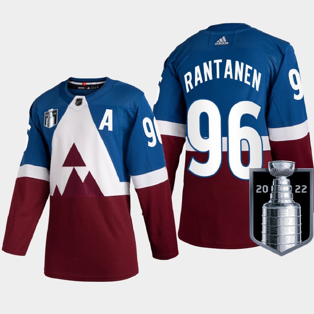 Colorado Avalanche Mikko Rantanen 96 2022 Western Champs Burgundy Stadium Series NHL Jersey Men's