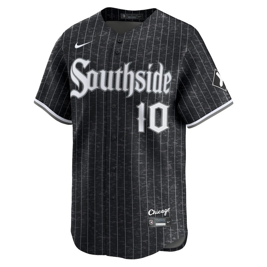 Yo?n Moncada 10 Chicago White Sox City Connect Retired Black MLB Jersey Men's