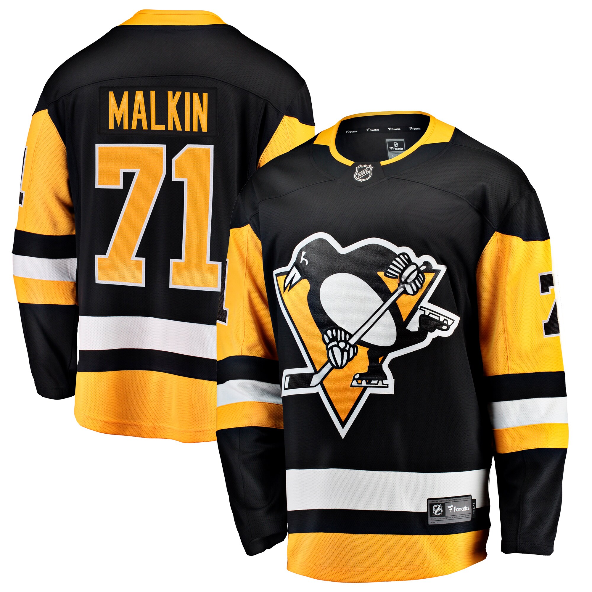 Pittsburgh Penguins Evgeni Malkin Black Home Breakaway NHL Jersey Men's