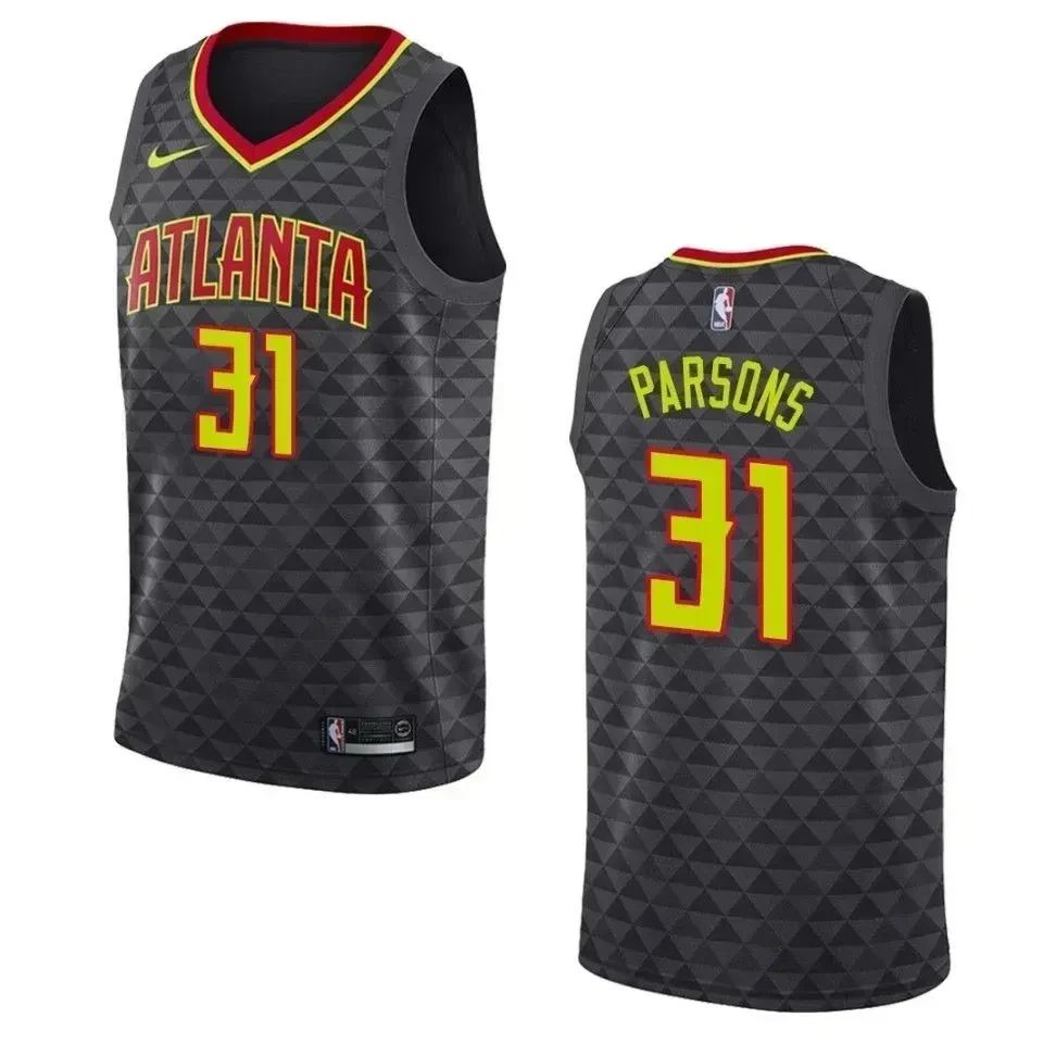 Atlanta Hawks 31 Chandler Parsons Icon Swingman Black NBA Jersey Men's