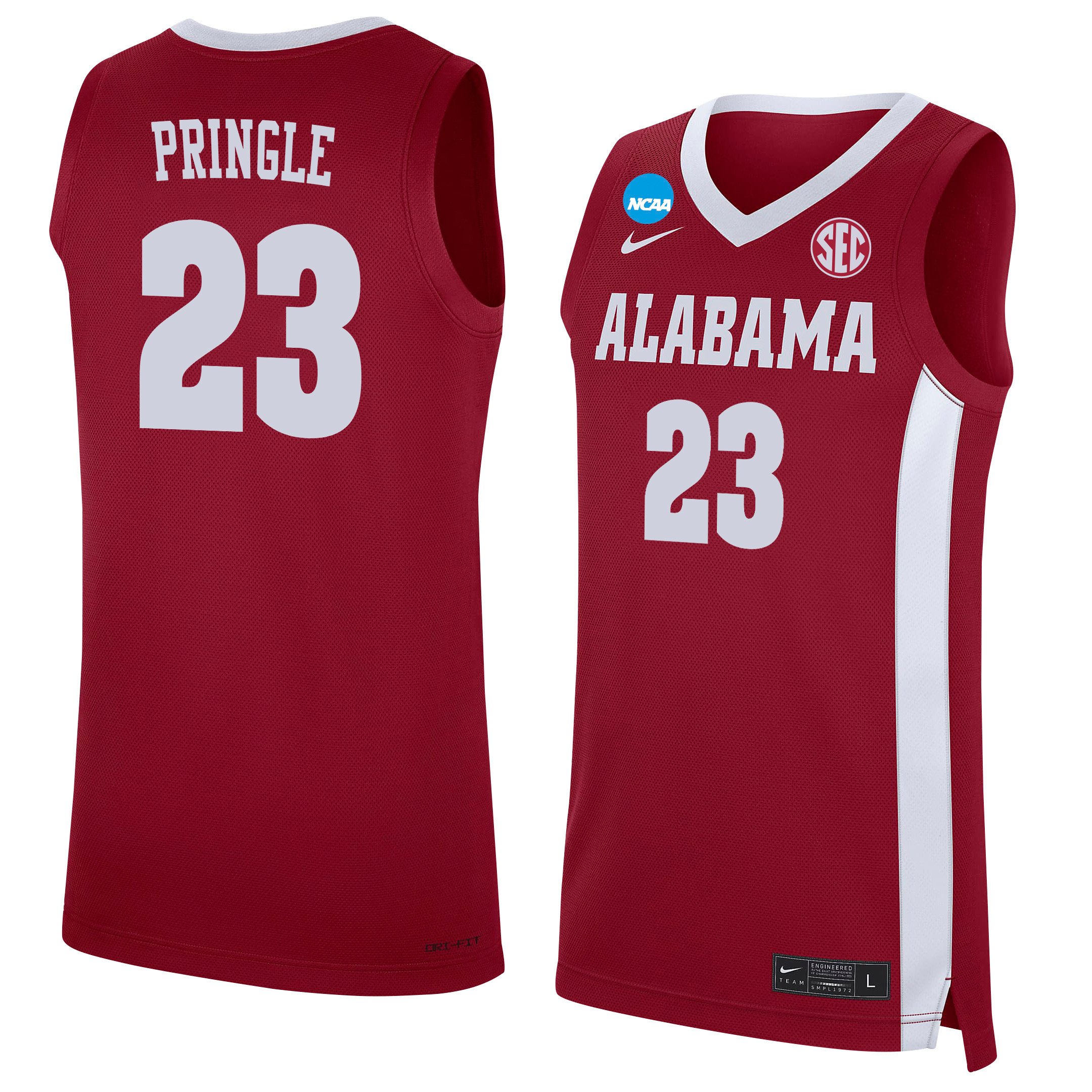 Nick Pringle 23 Alabama Crimson Tide 2024 Red Unisex NCAA Jersey Unisex