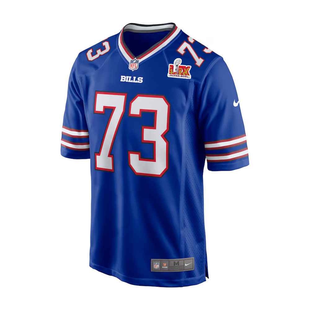 Dion Dawkins #73 Buffalo Bills Super Bowl LIX Royal NFL Jersey Men's