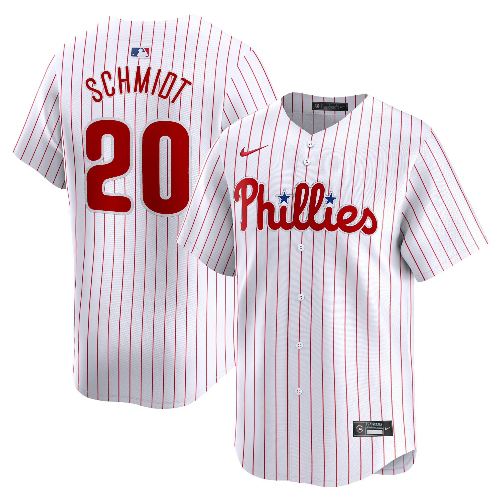 Philadelphia Phillies Mike Schmidt White Home Limited Player MLB Jersey Men's