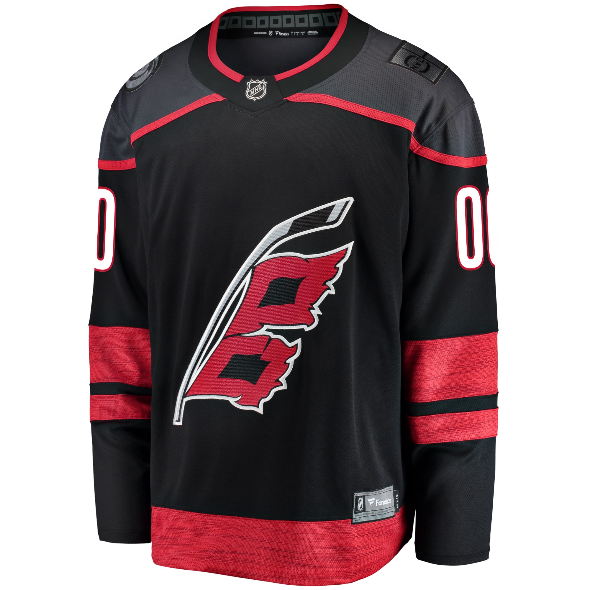 Carolina Hurricanes Black Home Breakaway Custom NHL Jersey Men's
