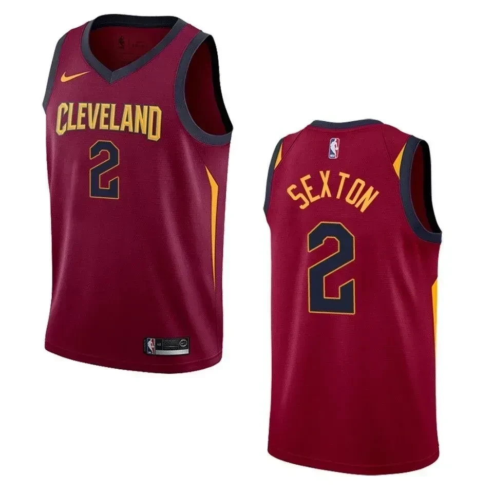 Cleveland Cavaliers 2 Collin Sexton Icon Swingman Maroon NBA Jersey Men's