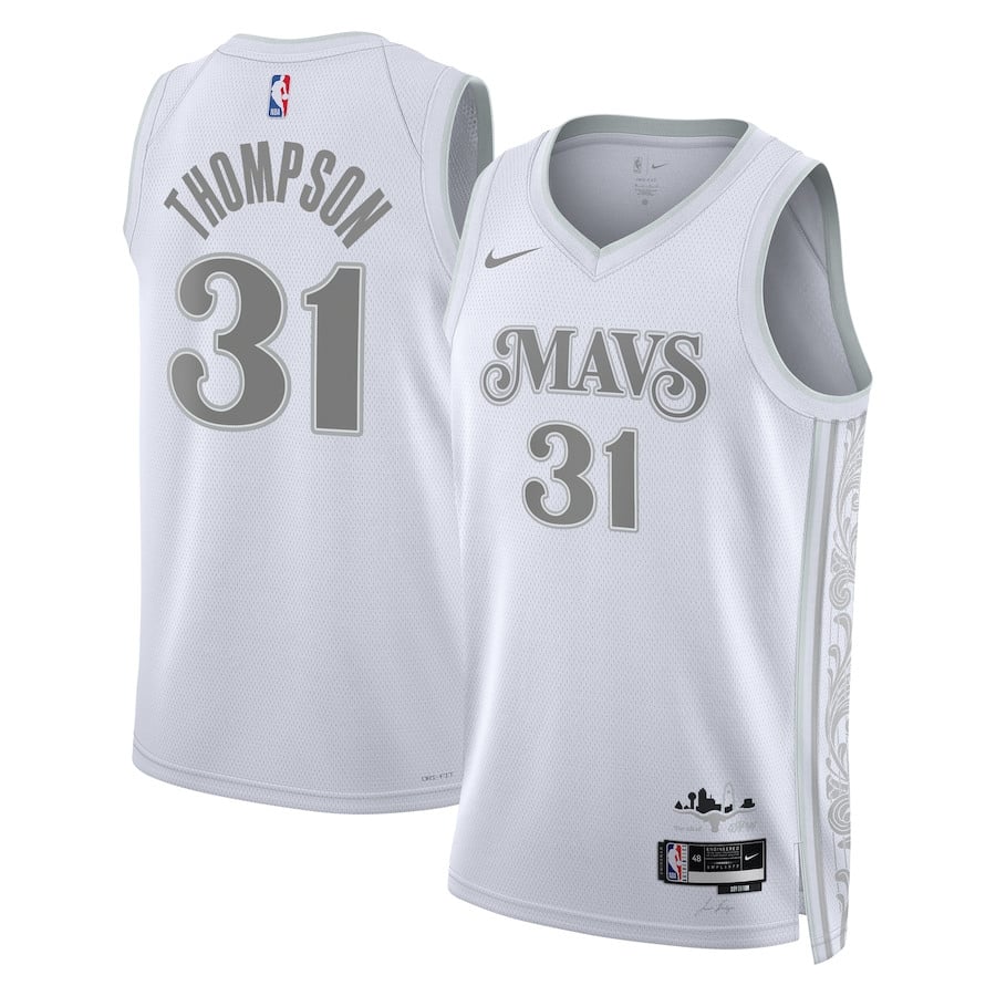Klay Thompson 31 Dallas Mavericks Unisex 2024/25 Swingman Player City Editio White NBA Jersey Unisex