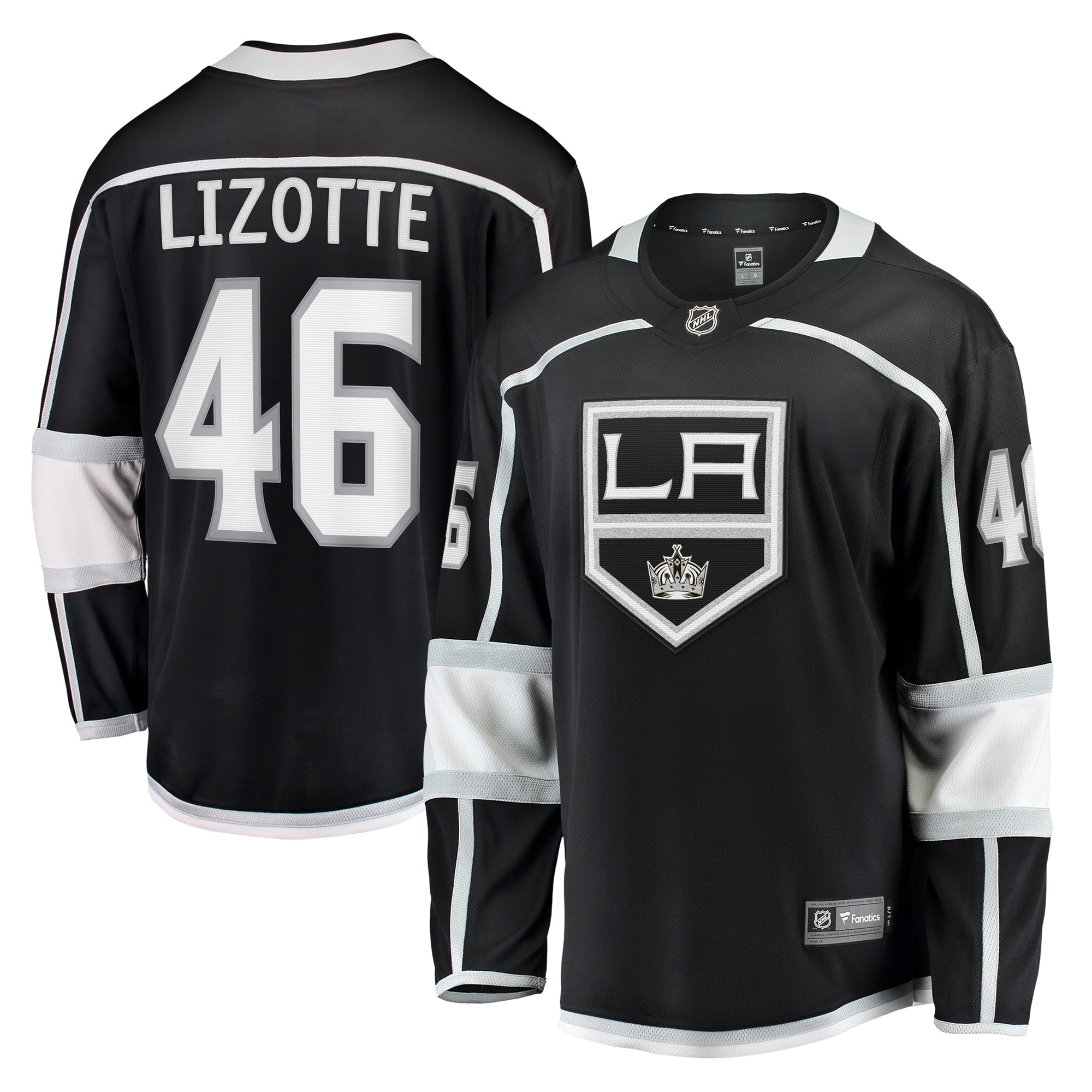 Los Angeles Kings Blake Lizotte Black Home Breakaway Player NHL Jersey Men's