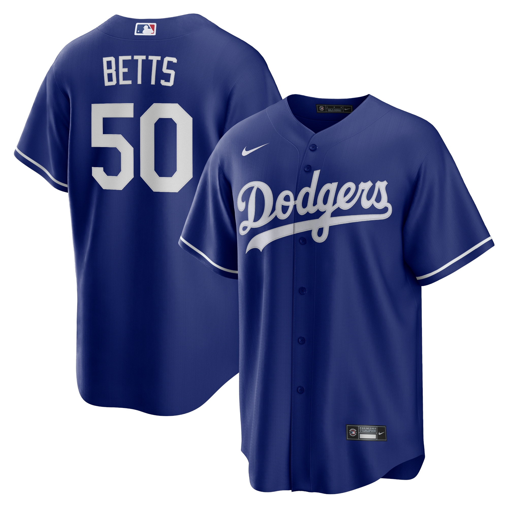 Los Angeles Dodgers Mookie Betts Royal Alternate Player Name MLB Jersey Men's
