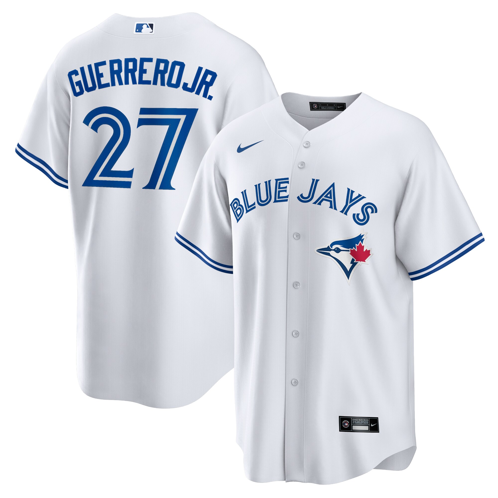 Toronto Blue Jays Vladimir Guerrero Jr. White Home Player Name MLB Jersey Men's