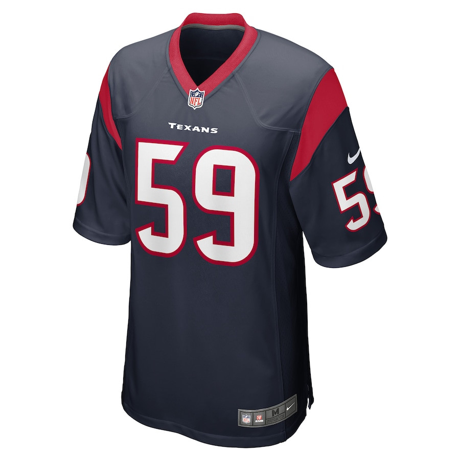Kenyon Green 59 Houston Texans Game Navy NFL Jersey Men's