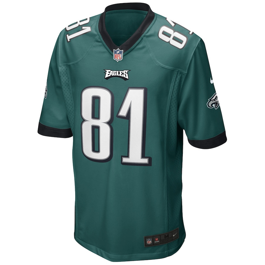 Terrell Owens 81 Philadelphia Eagles Game Retired Midnight Green NFL Jersey Men's