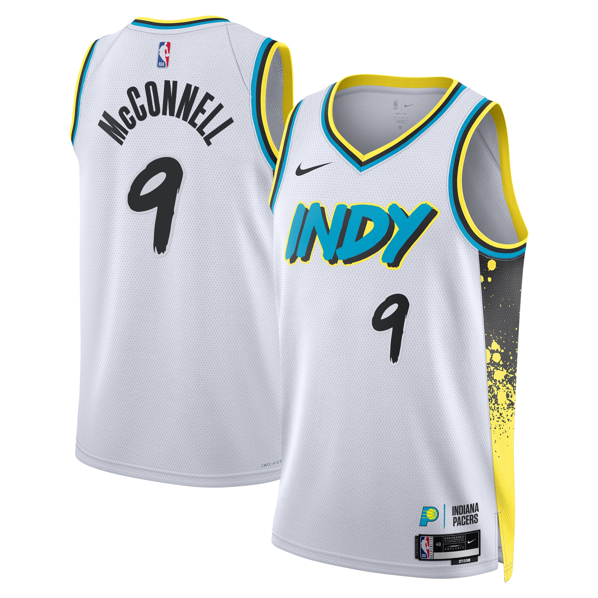 Indiana Pacers City Edition Swingman 202 White T.J. McConnel Unisex NBA Jersey Unisex