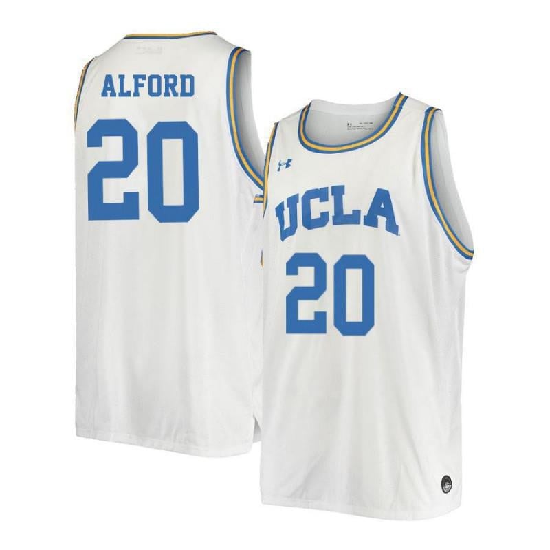 20 Bryce Alfor White Retro Elite UCLA Bruins NCAA Jersey Men's