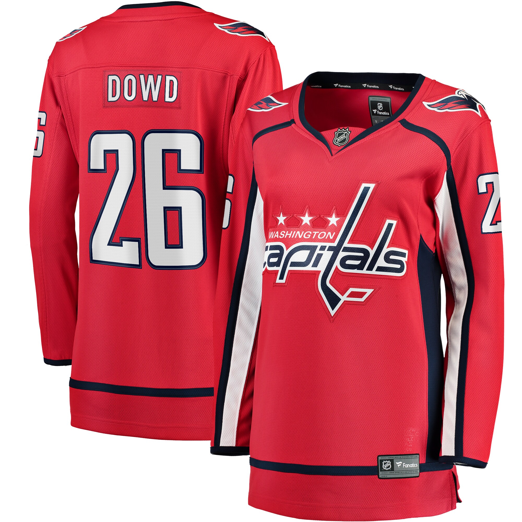Washington Capitals Nic Dowd Red Home Breakaway Player NHL Jersey Women's
