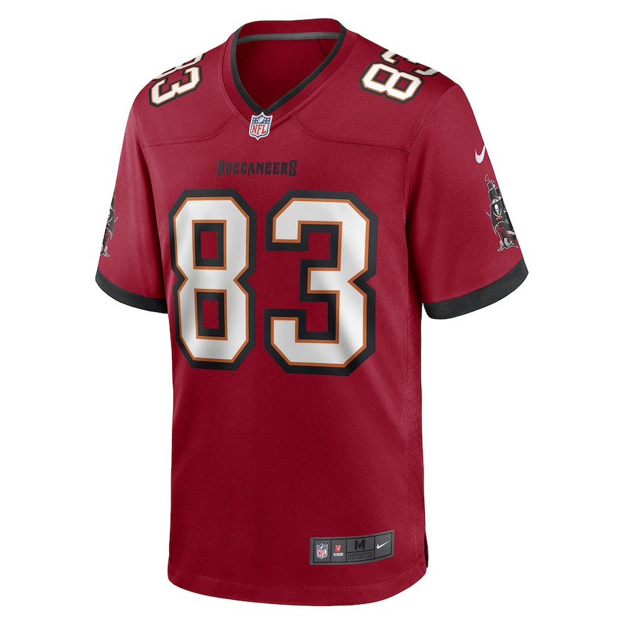 Deven Thompkins 83 Tampa Bay Buccaneers Game Red NFL Jersey Men's
