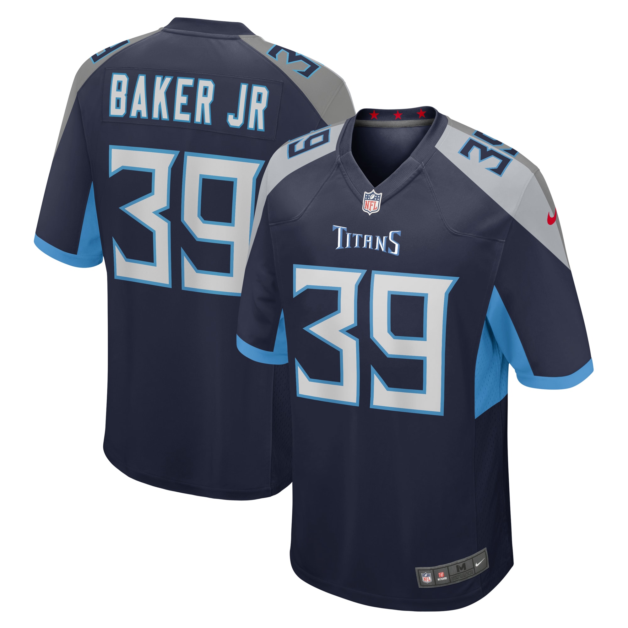 Tennessee Titans Darrell Baker Jr Navy Game NFL Jersey Men's