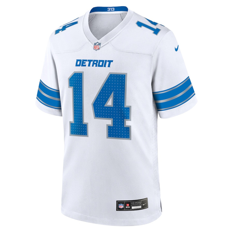 Amon-Ra St. Brown 14 Detroit Lions Game White, Men NFL Jersey Men's