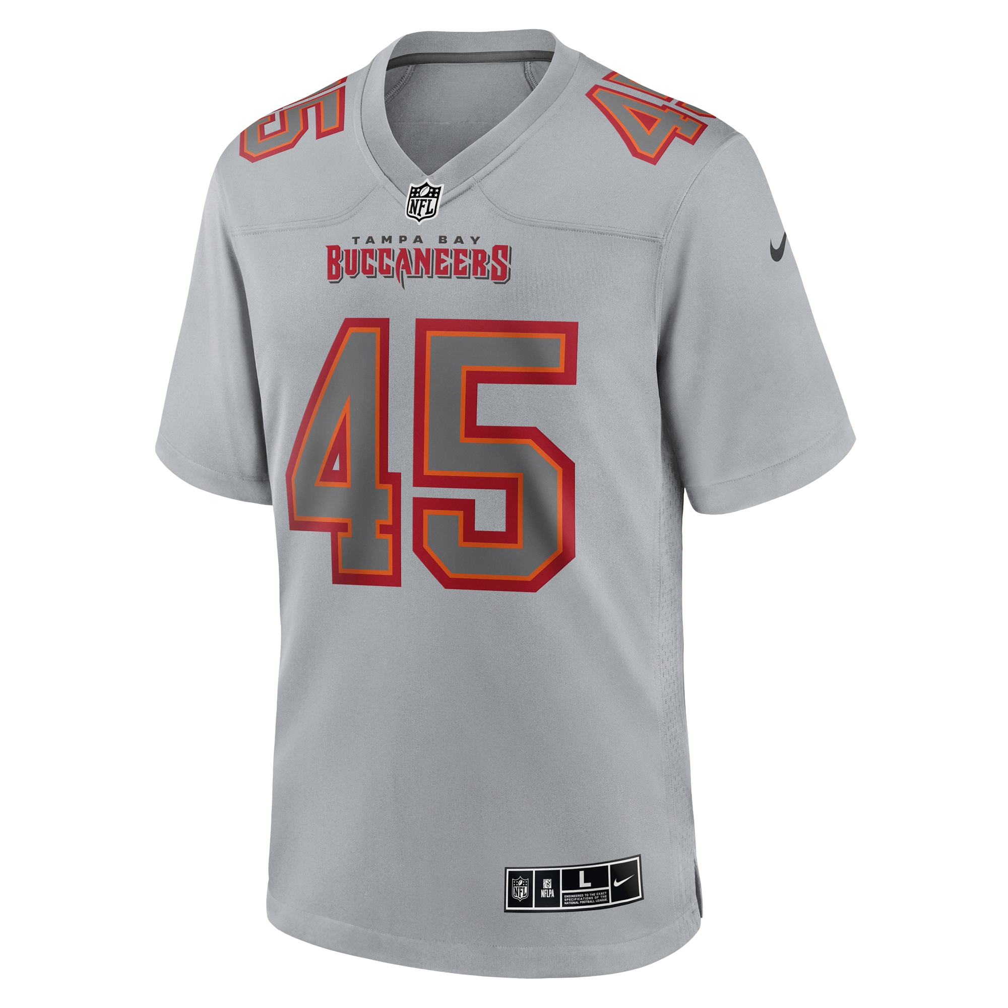 Tampa Bay Buccaneers Devin White Gray Atmosphere Fashion Game NFL Jersey Men's