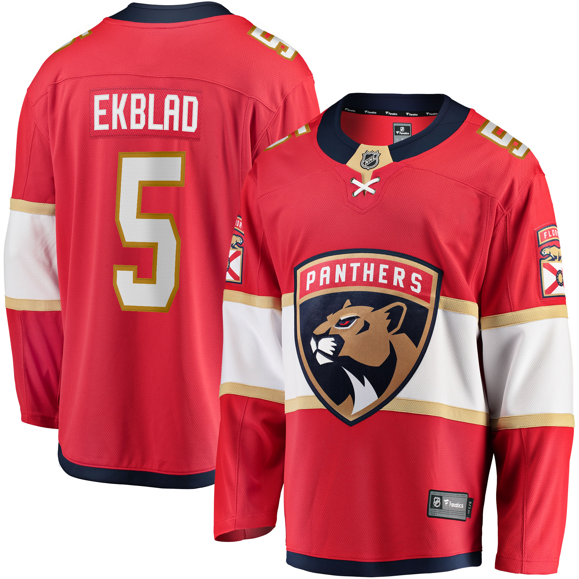 Florida Panthers Aaron Ekblad Red Home Team Breakaway Player NHL Jersey Men's