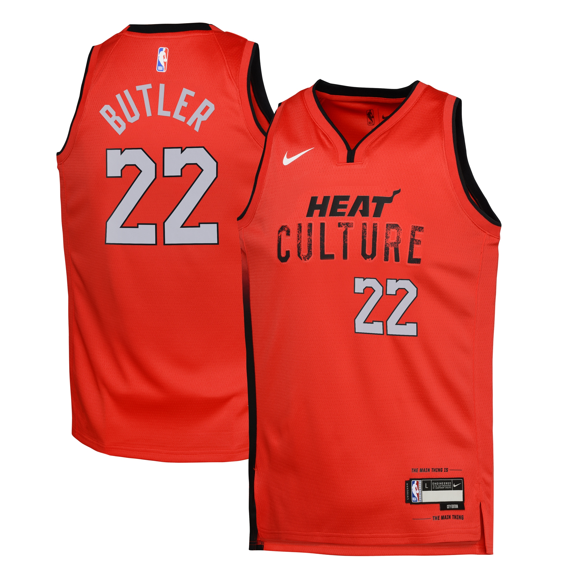 Miami Heat City Edition Swingman 2024 Red Jimmy Butle NBA Jersey Youth