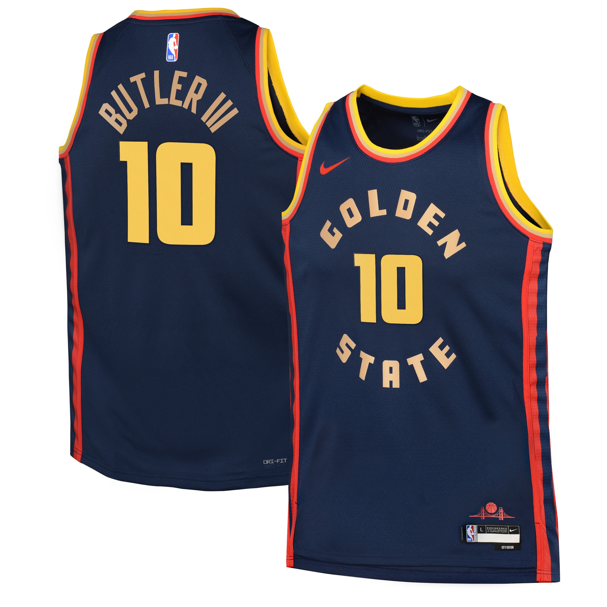 Golden State Warriors City Edition Swingman 2024 Navy Jimmy Butler II NBA Jersey Youth