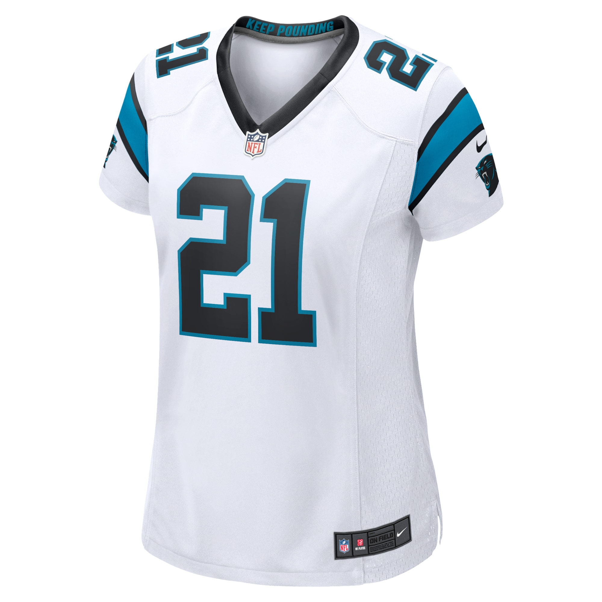 Carolina Panthers Jeremy Chinn White Game NFL Jersey Women's