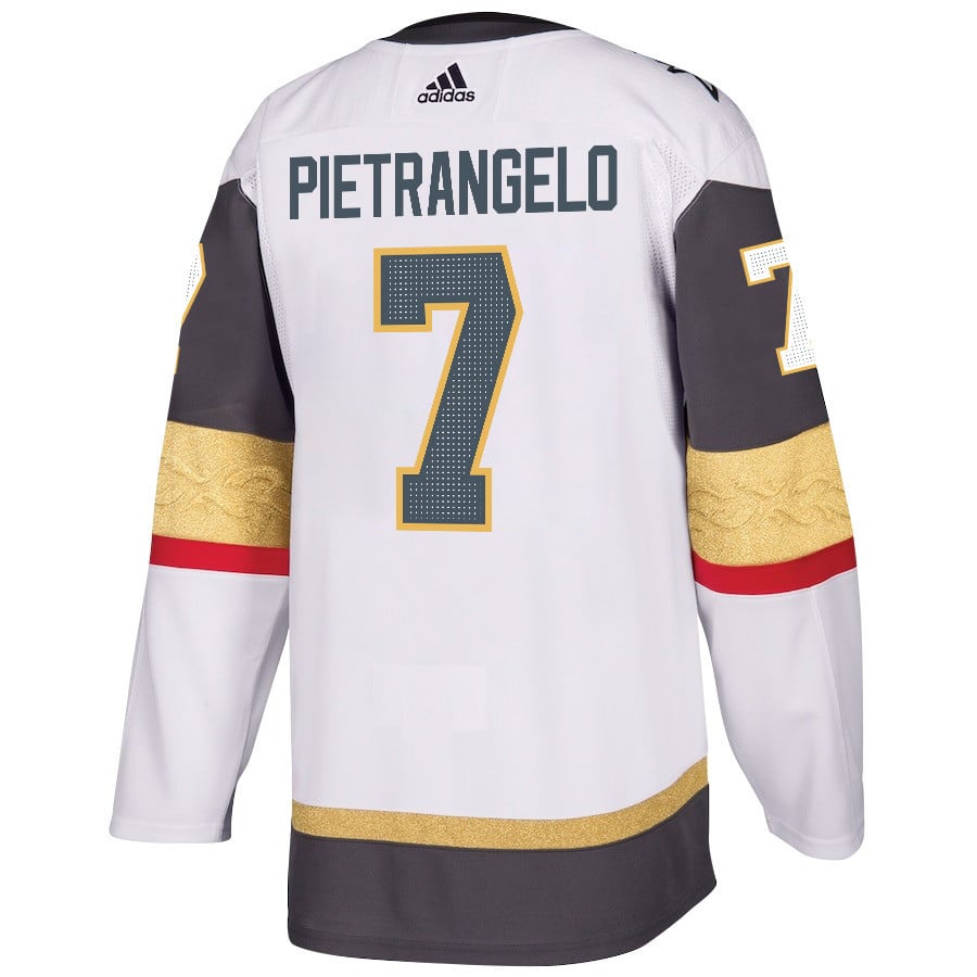 Alex Pietrangelo 7 Vegas Golden Knights Stanley Cup 2023 Champions Patch Away Breakaway White NHL Jersey Men's