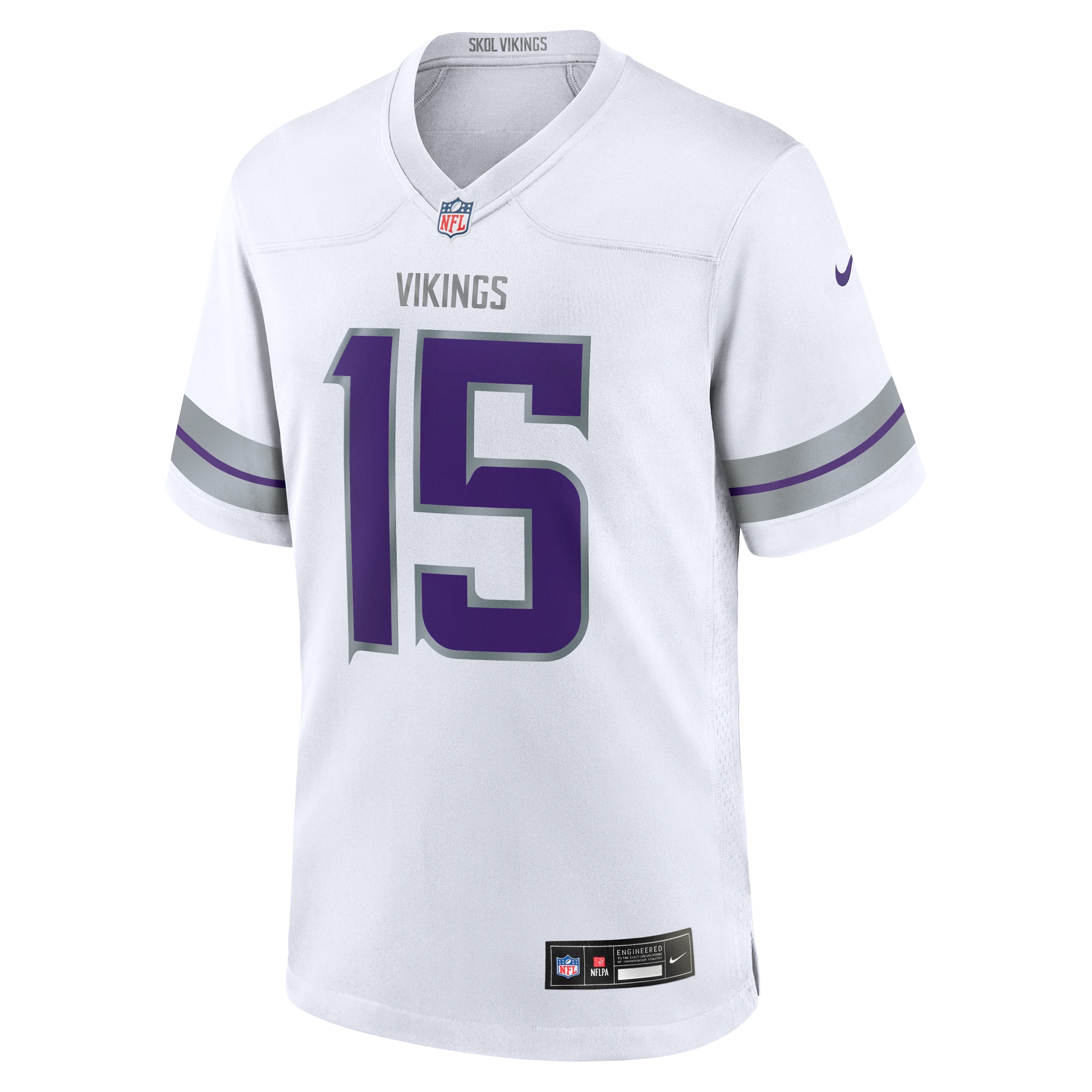Minnesota Vikings Dallas Turner White Alternate Game Player NFL Jersey Men's