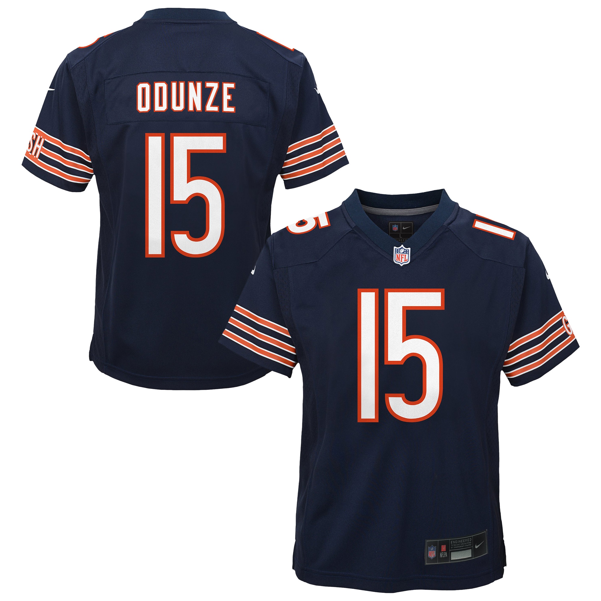 Chicago Bears Rome Odunze Navy Team Game NFL Jersey Youth