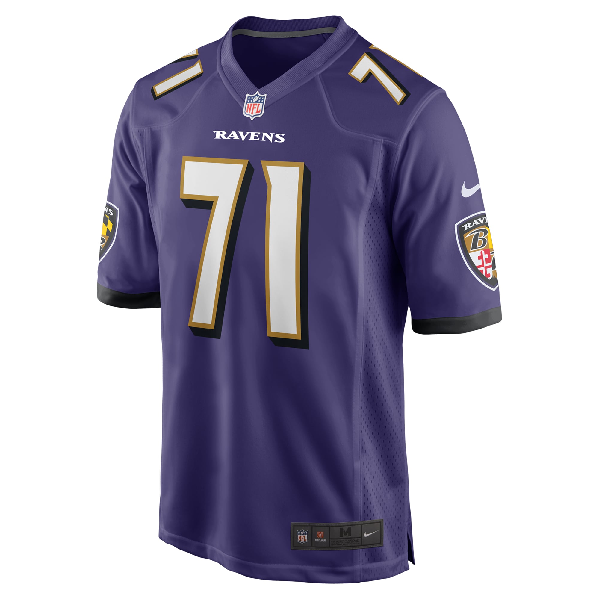 Baltimore Ravens Malaesala Aumavae-Laulu Purple Team Game NFL Jersey Men's