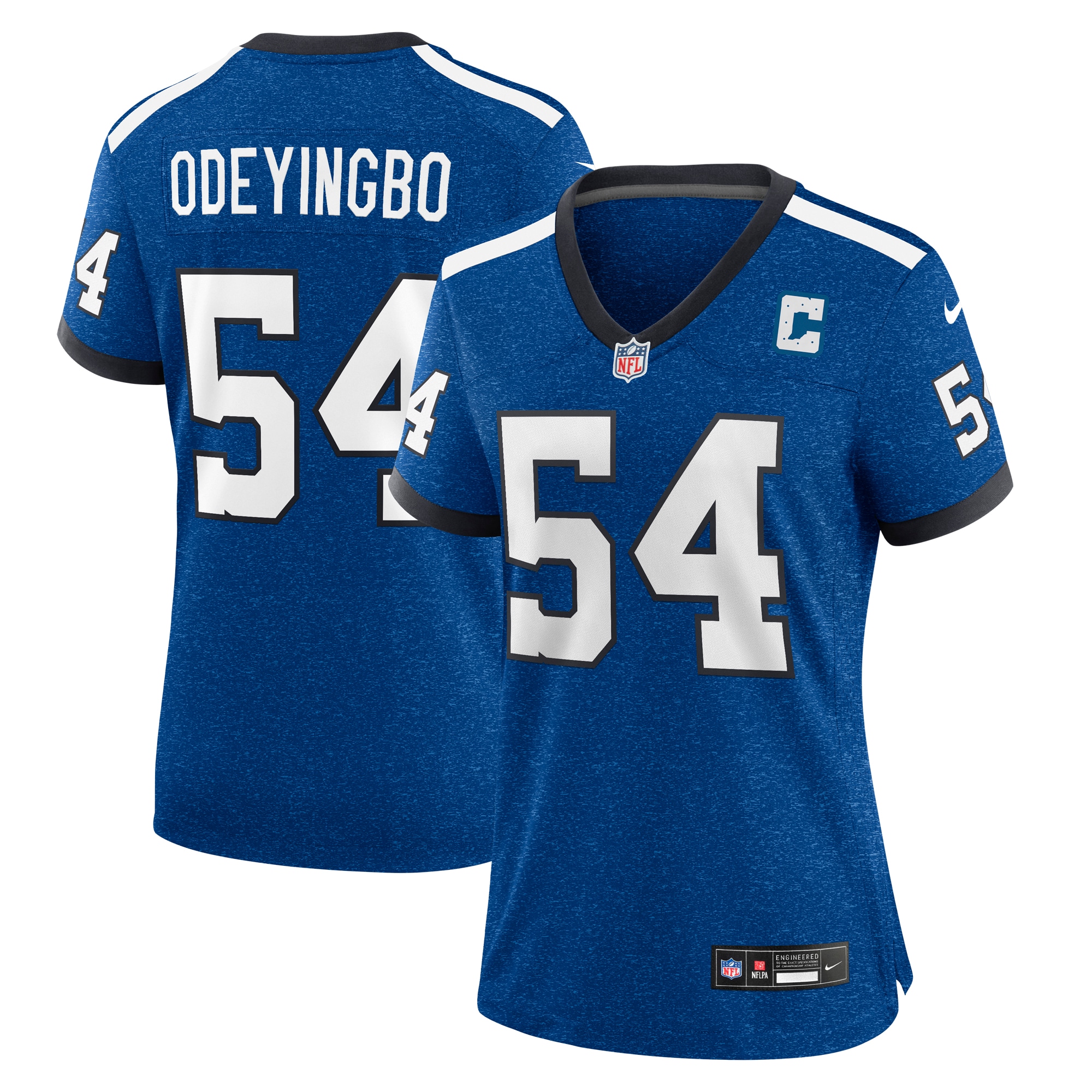 Indianapolis Colts Dayo Odeyingbo Royal Indiana Nights Alternate Game NFL Jersey Women's