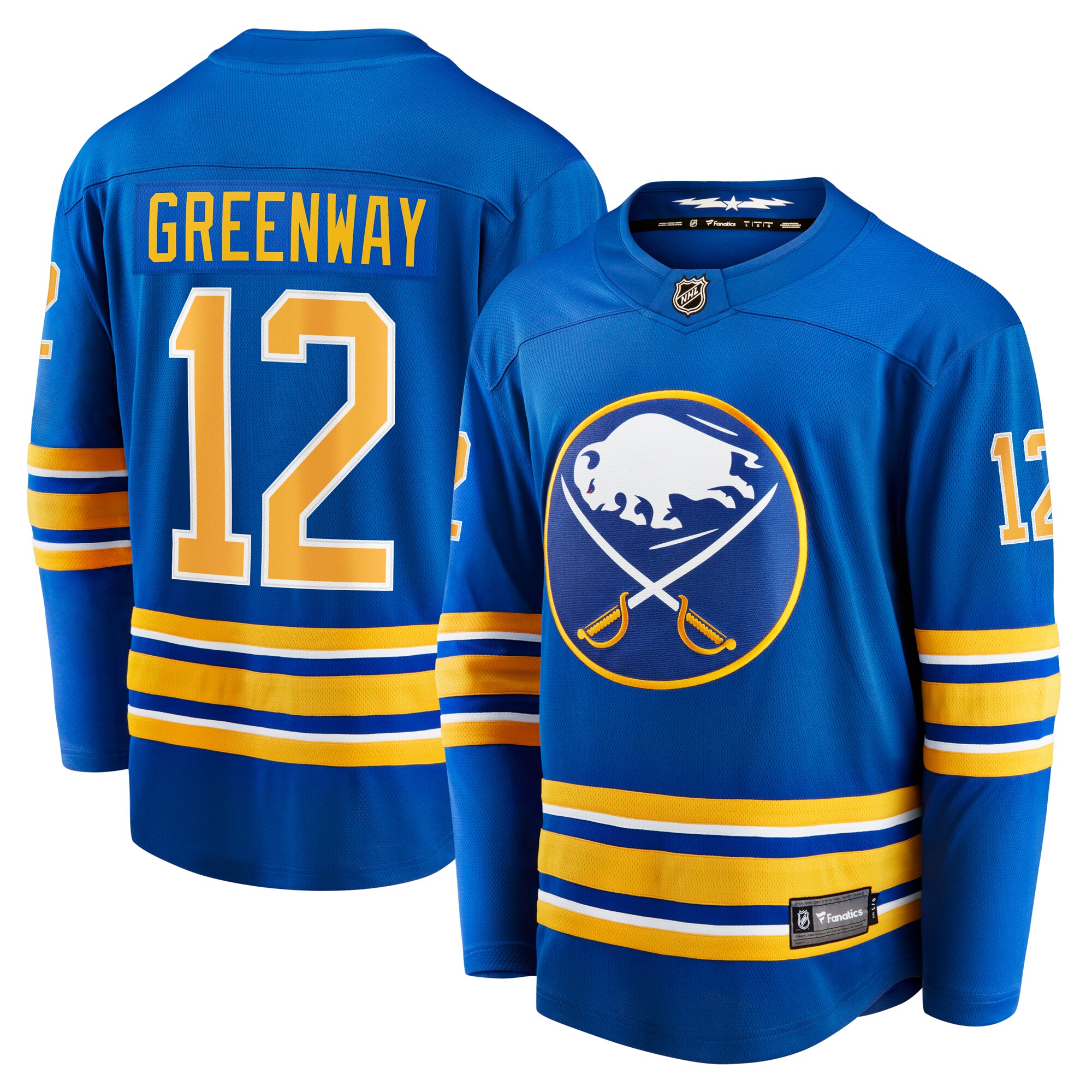 Buffalo Sabres Jordan Greenway Royal Home Breakaway NHL Jersey Men's