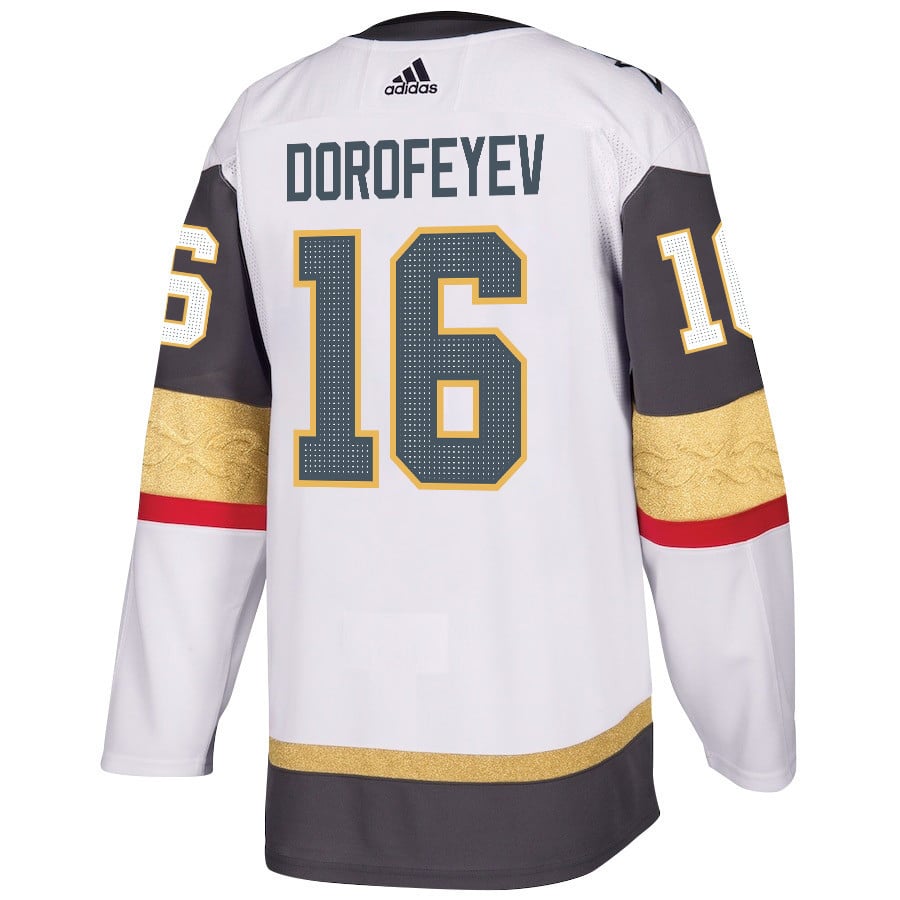 Pavel Dorofeyev 16 Vegas Golden Knights Stanley Cup 2023 Final Patch Away Breakaway White NHL Jersey Men's