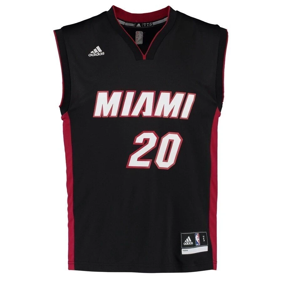 Justise Winslow Miami Heat Road Black NBA Jersey Men's