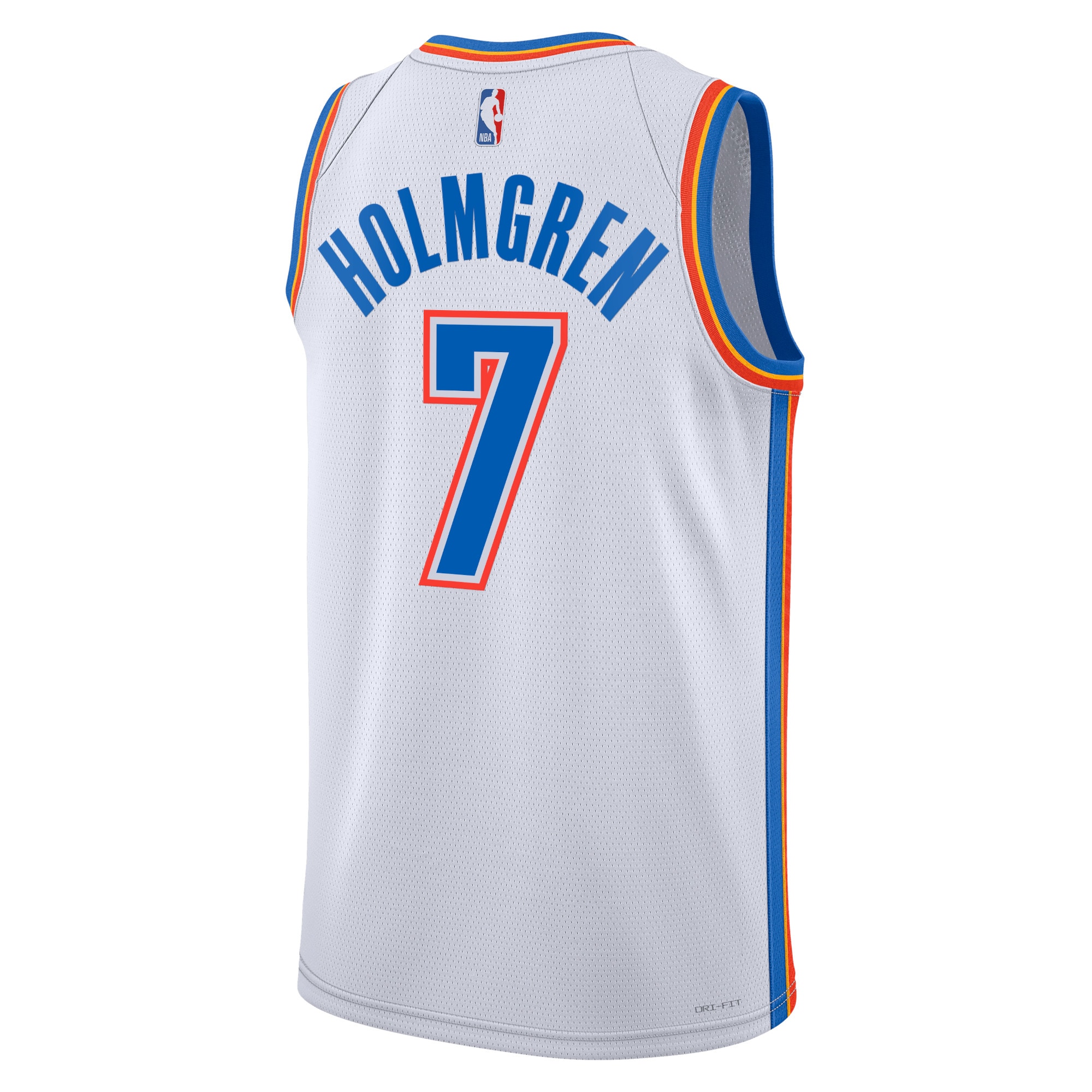 Oklahoma City Thunder Association Edition Swingman White Chet Holmgre Unisex NBA Jersey Unisex