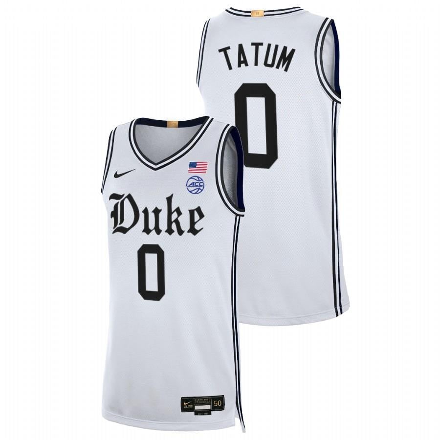 Jayson Tatum White Duke Blue Devils 2023 Limited The Brotherhood NCAA Jersey Men's