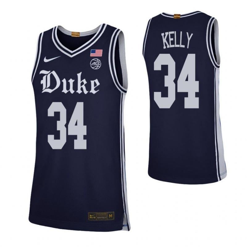 34 Ryan Kelly Navy Elite Duke Blue Devils NCAA Jersey Men's
