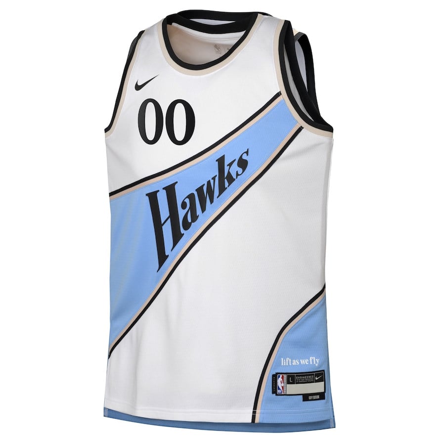Atlanta Hawks 2024/25 Swingman Custom City Editio White NBA Jersey Youth